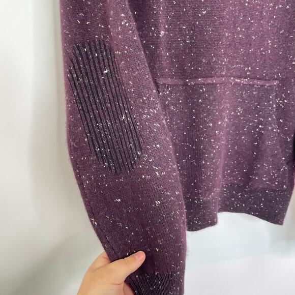 Alexander Wang Plum Pullover Hooded Sweater Women's Small Petite Cashmere Blend - Picture 4 of 11